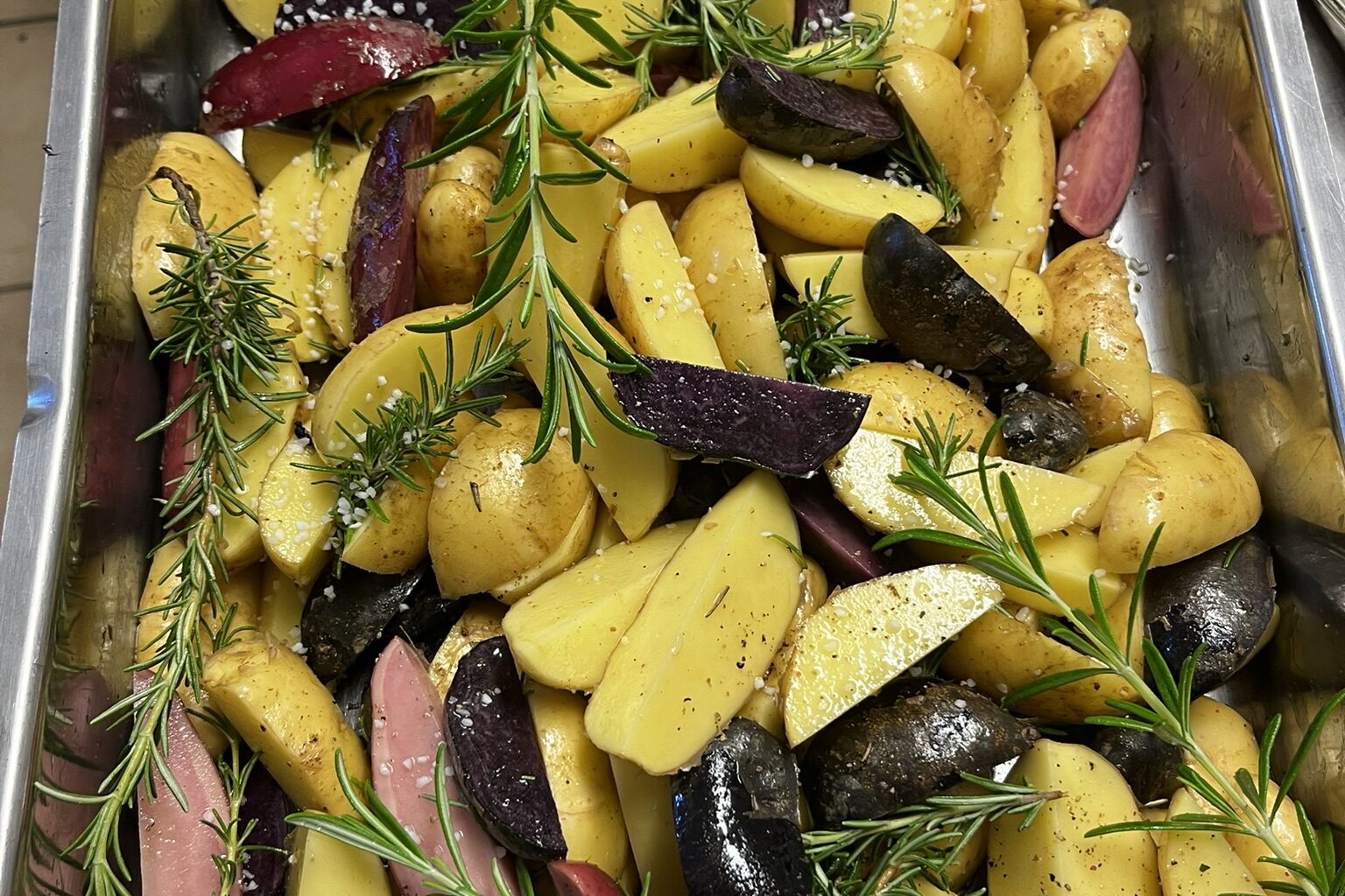 Bunte Ofenkartoffeln Bunte Ofenkartoffeln