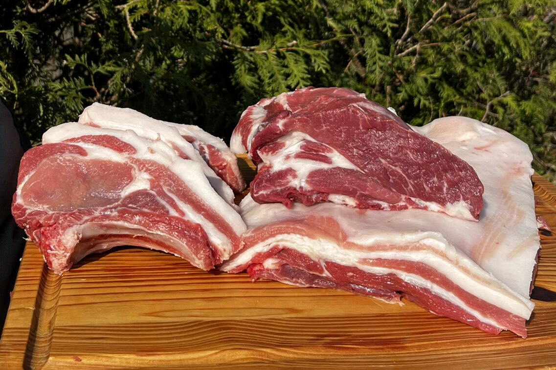 Fleisch vom Wollschwein